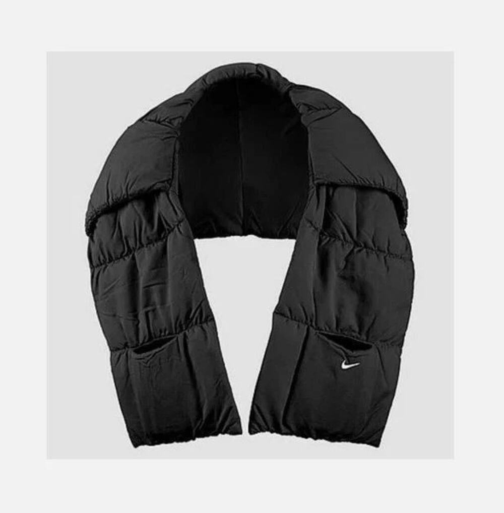 Nike Therma-Fit Quilted Wrap Scarf Adult Unisex Black/White
